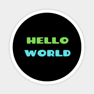 Hello World Baby Shower Gift Magnet